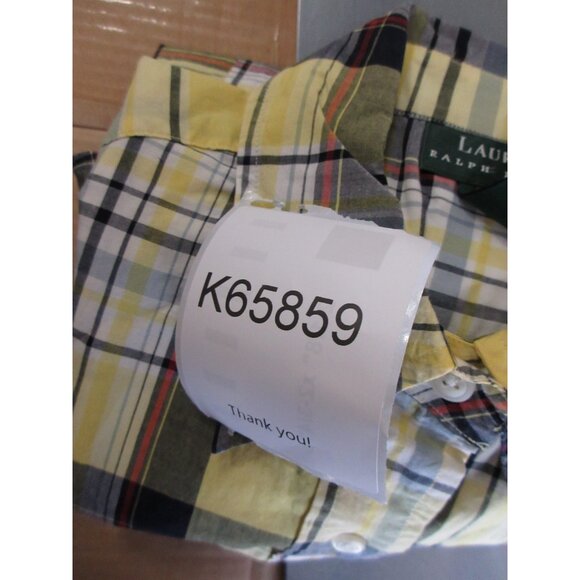 VINTAGE Lauren Ralph Lauren Top 4 Shirt Button Up Plaid Preppy RLL - Picture 10 of 10